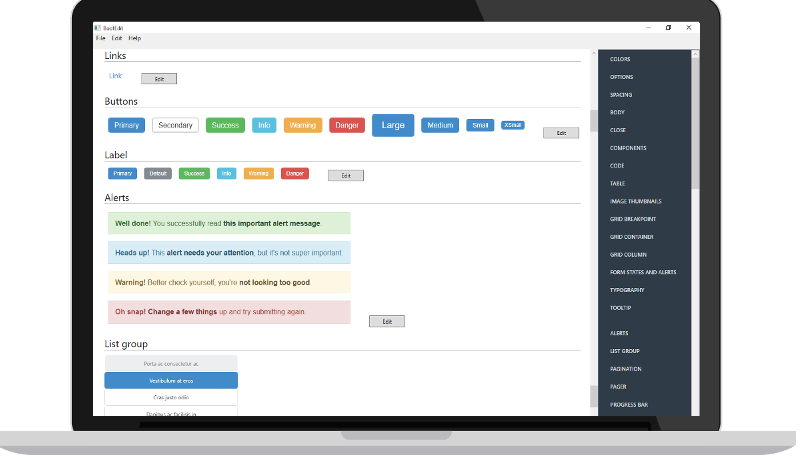 bootstrap editor for mac